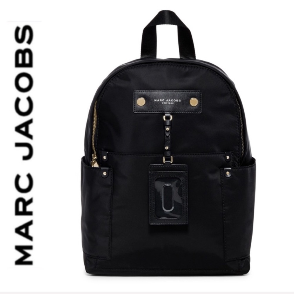 NWT Marc Jacobs large preppy backpack black - Picture 1 of 7